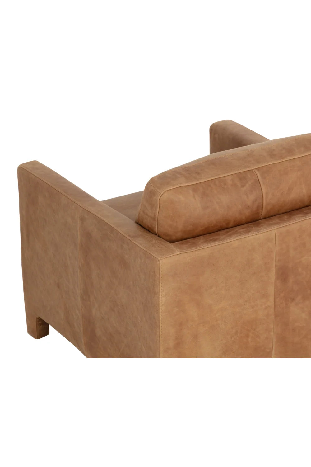 Luxury Bovine Leather Lounge Chair European Style for Villa