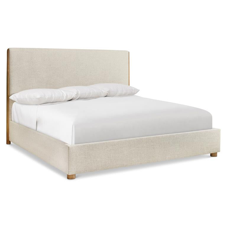 Luxury Brasea Fabric Panel Bed Modern Italian Style for Villa