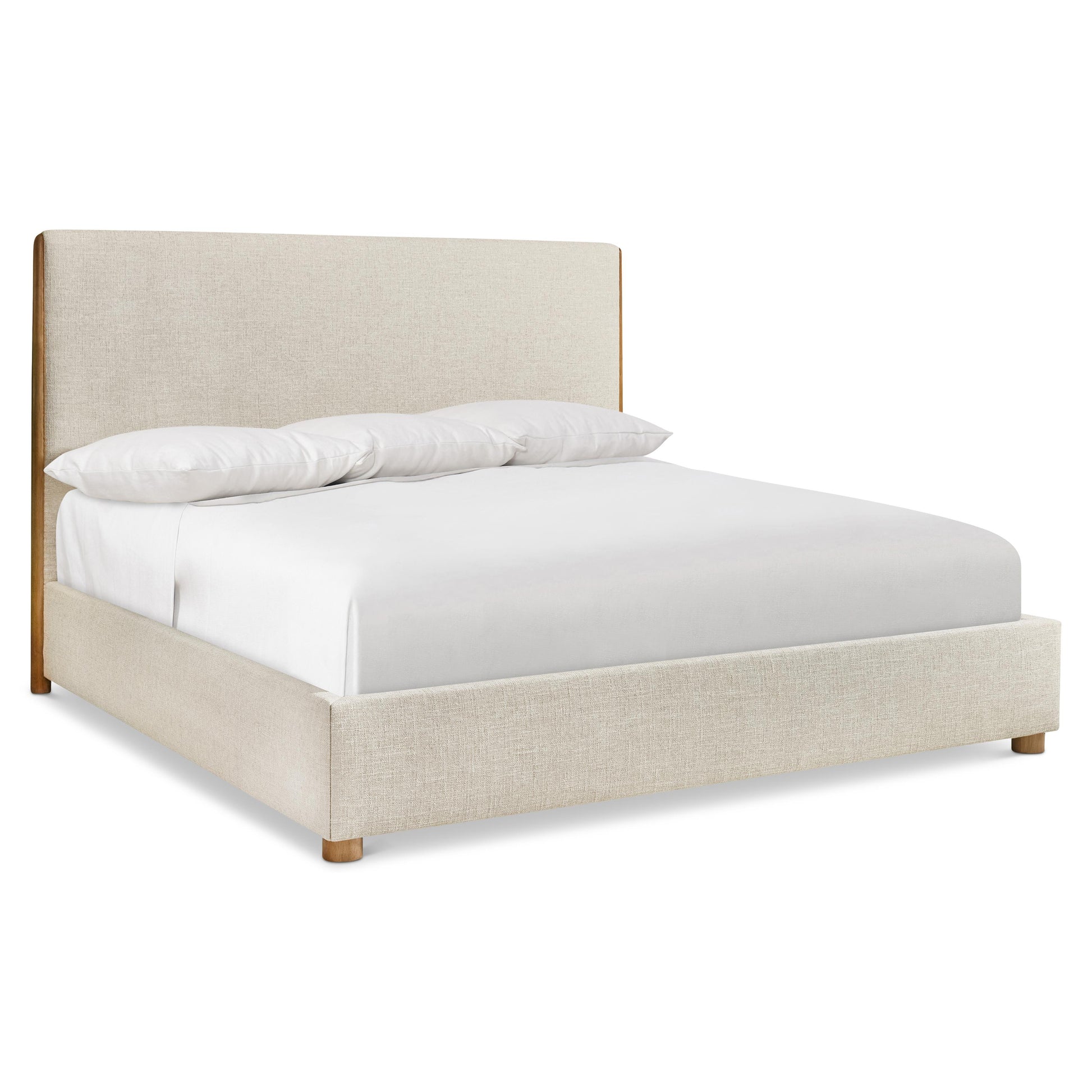Luxury Brasea Fabric Panel Bed Modern Italian Style for Villa