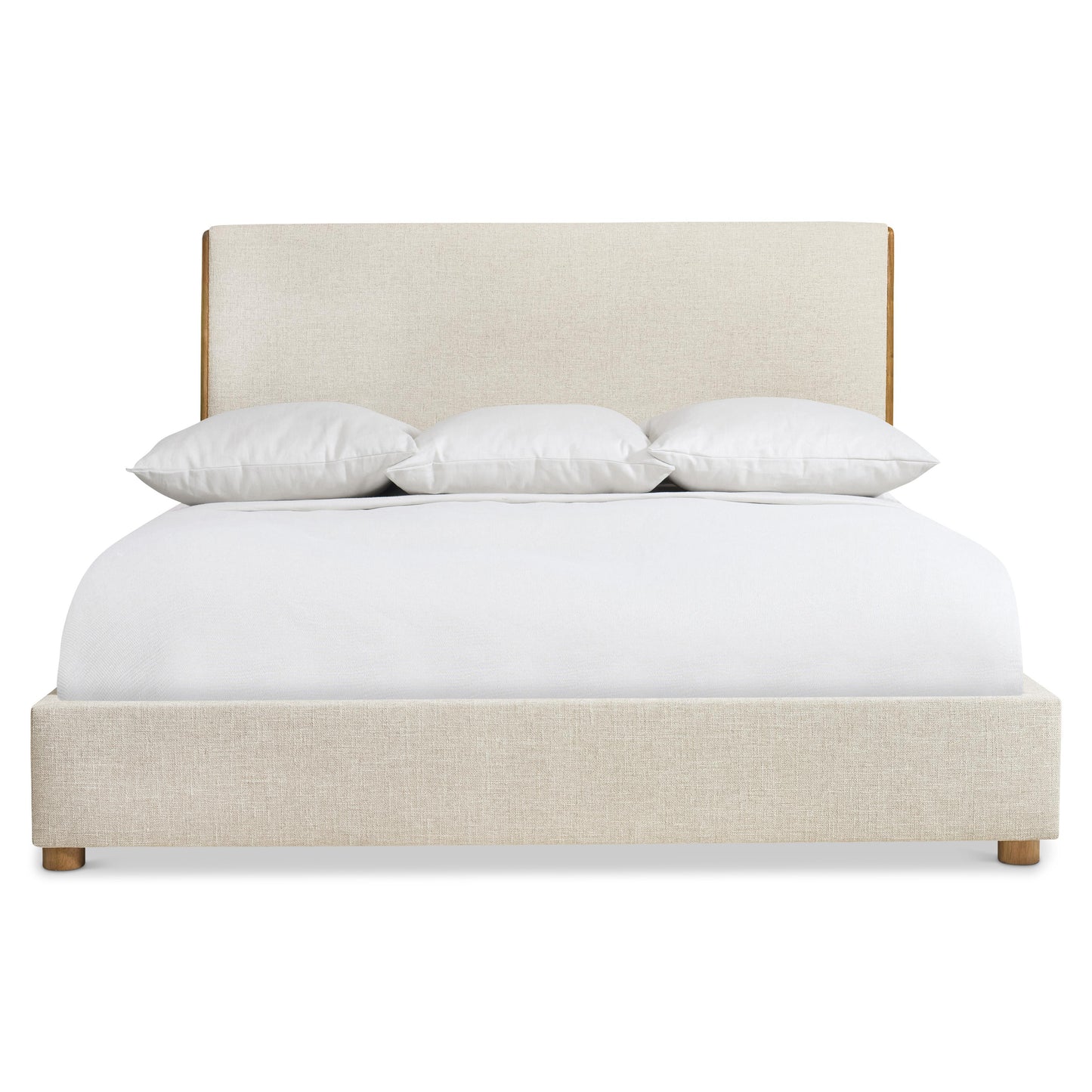 Luxury Brasea Fabric Panel Bed Modern Italian Style for Villa