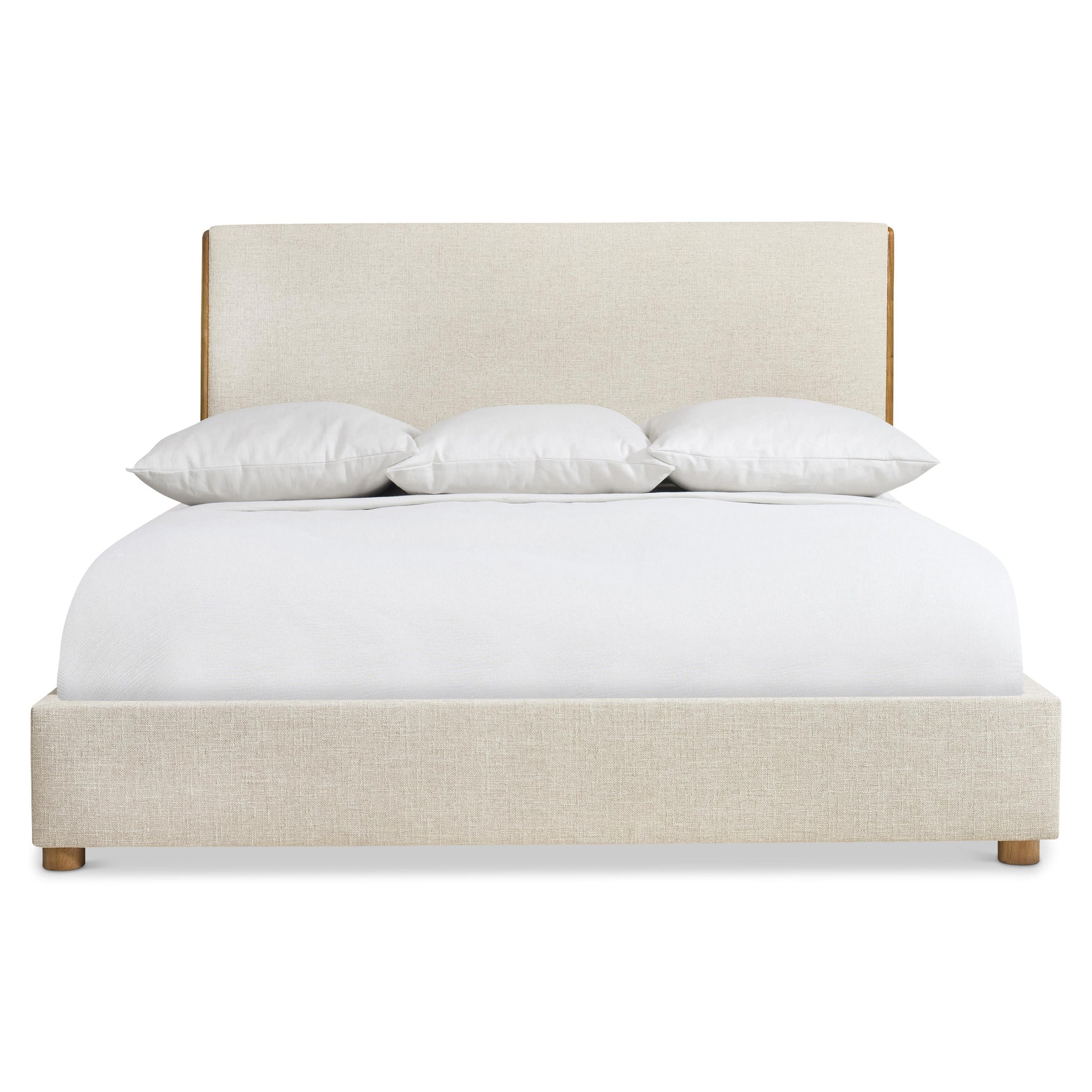 Luxury Brasea Fabric Panel Bed Modern Italian Style for Villa