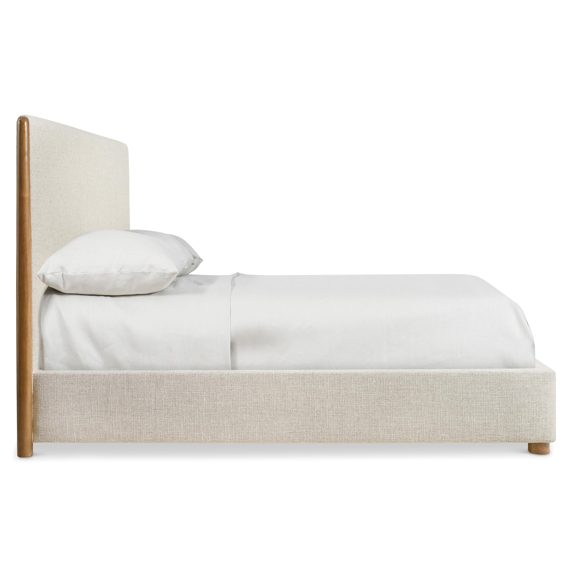 Luxury Brasea Fabric Panel Bed Modern Italian Style for Villa