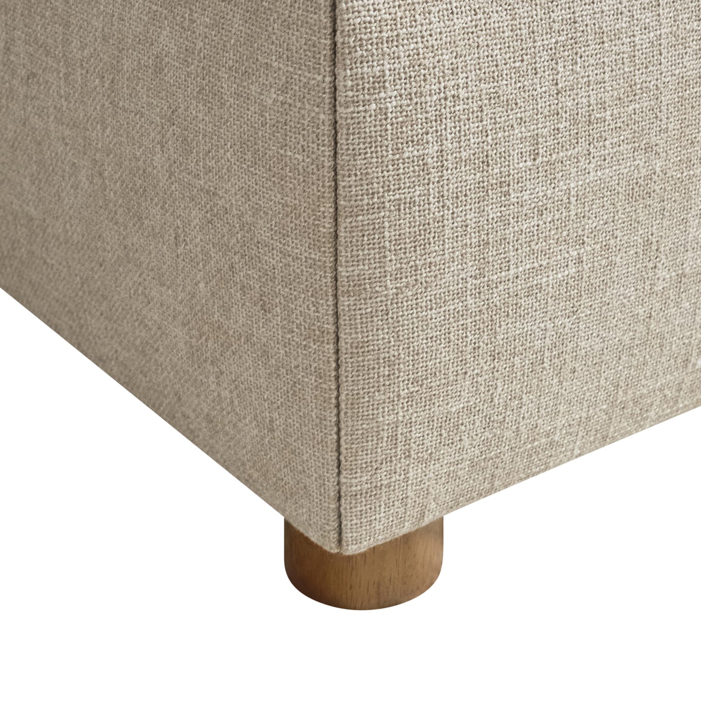 Luxury Brasea Fabric Panel Bed Modern Italian Style for Villa