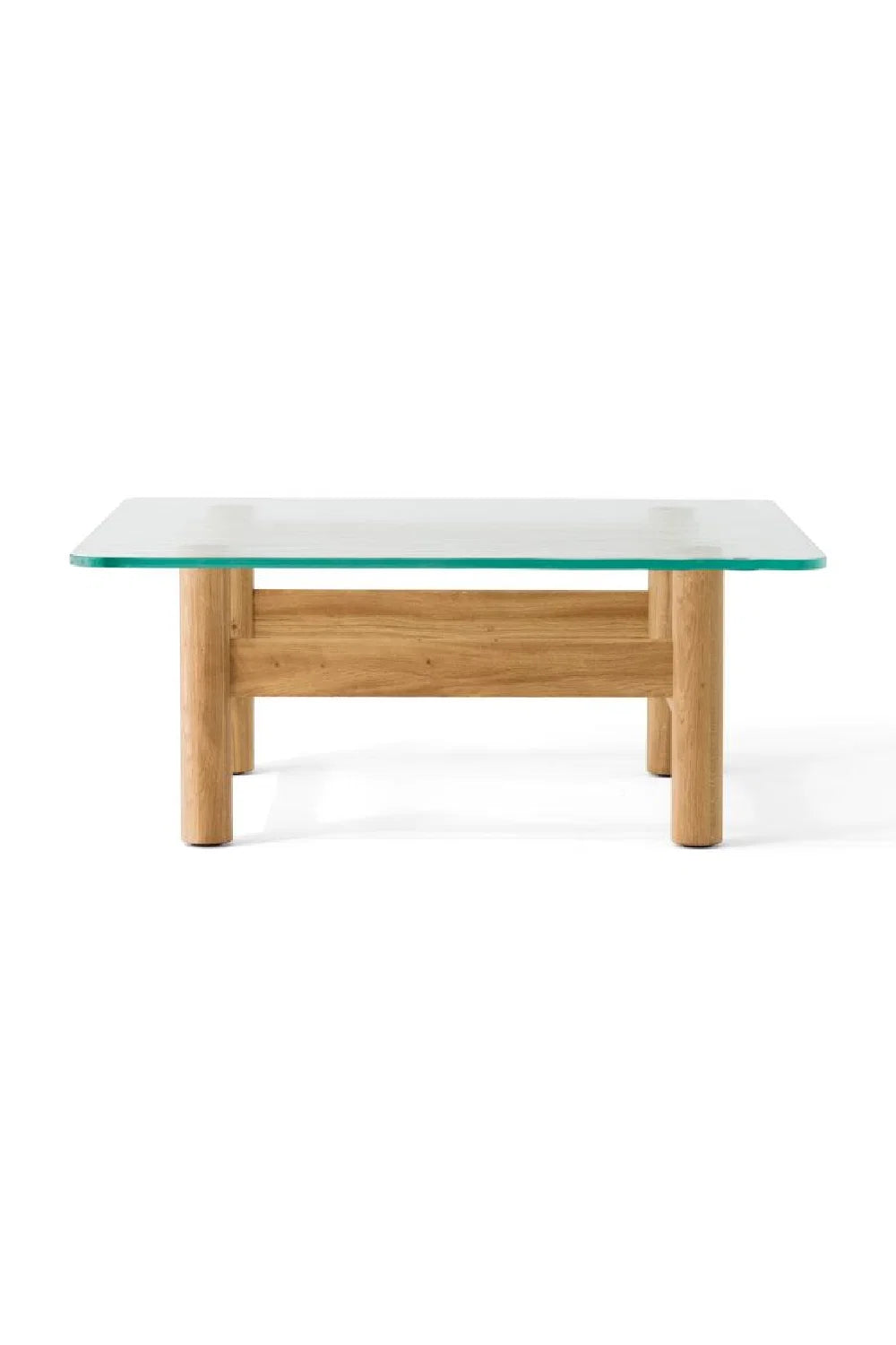 Luxury Brasilia Tempered Glass Coffee Table Modern Italian Style for Villa
