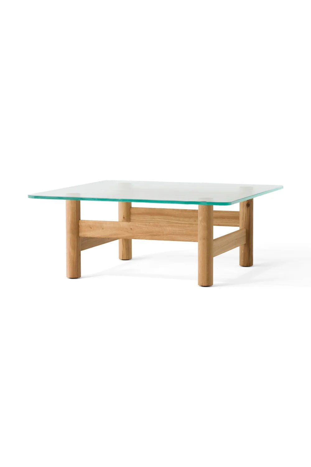 Luxury Brasilia Tempered Glass Coffee Table Modern Italian Style for Villa