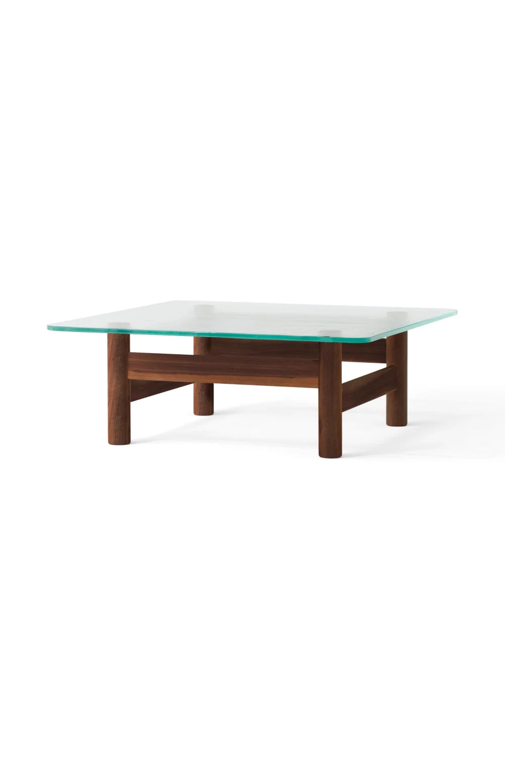 Luxury Brasilia Tempered Glass Coffee Table Modern Italian Style for Villa