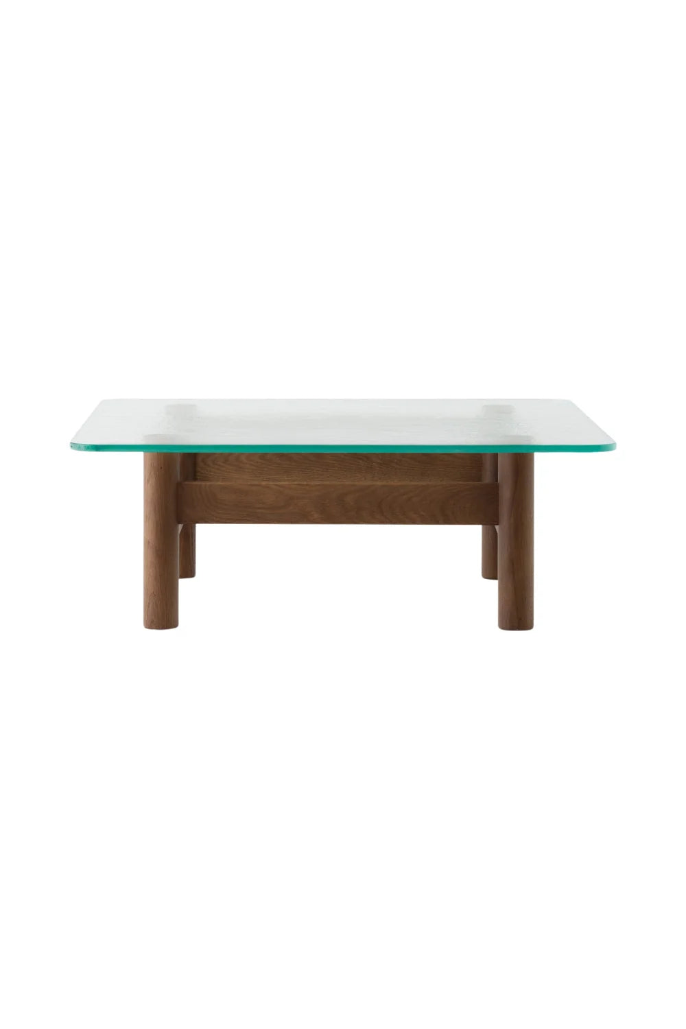 Luxury Brasilia Tempered Glass Coffee Table Modern Italian Style for Villa