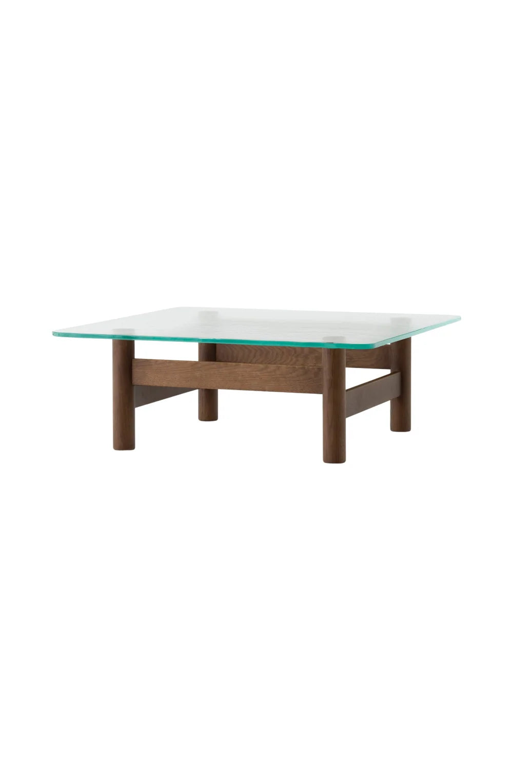 Luxury Brasilia Tempered Glass Coffee Table Modern Italian Style for Villa