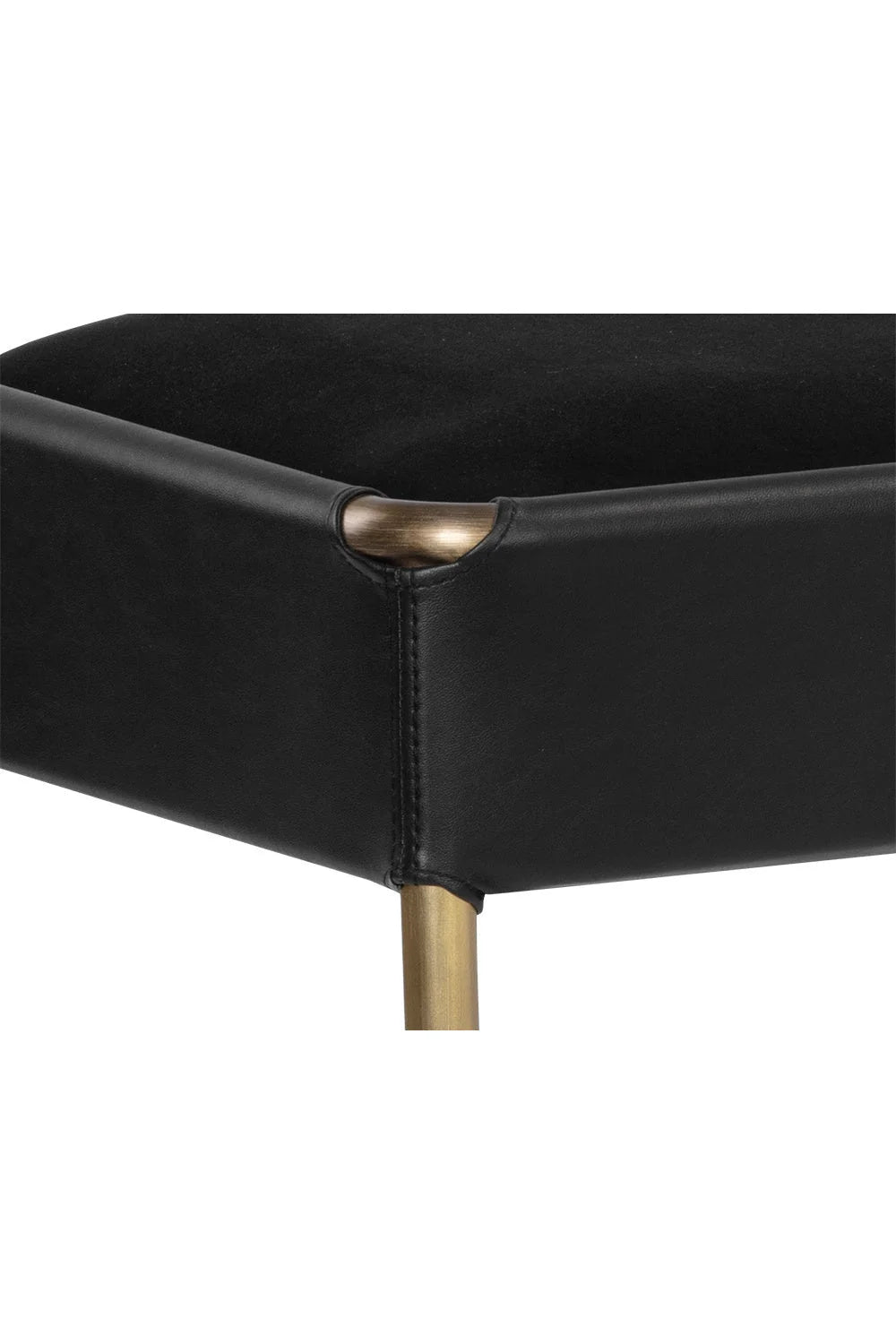 Luxury Brass Frame Modern Bench European Style for Villa