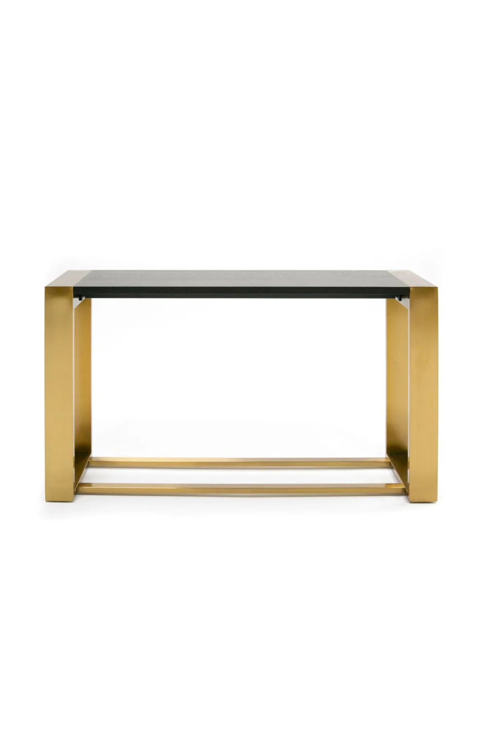 Luxury Brass Framed Console Table Modern Italian Style for Villa