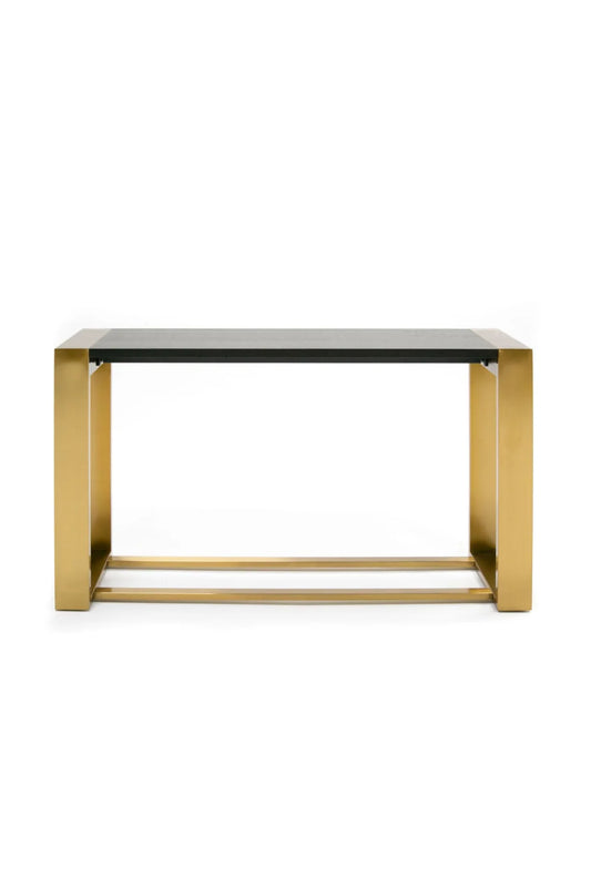 Luxury Brass Framed Console Table Modern Italian Style for Villa