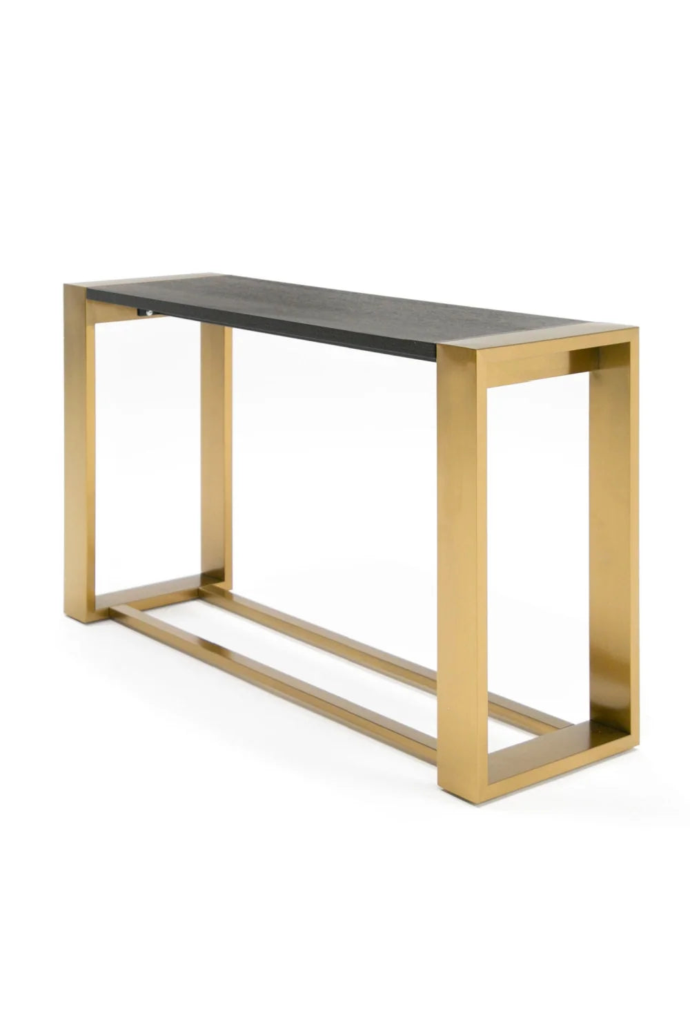 Luxury Brass Framed Console Table Modern Italian Style for Villa