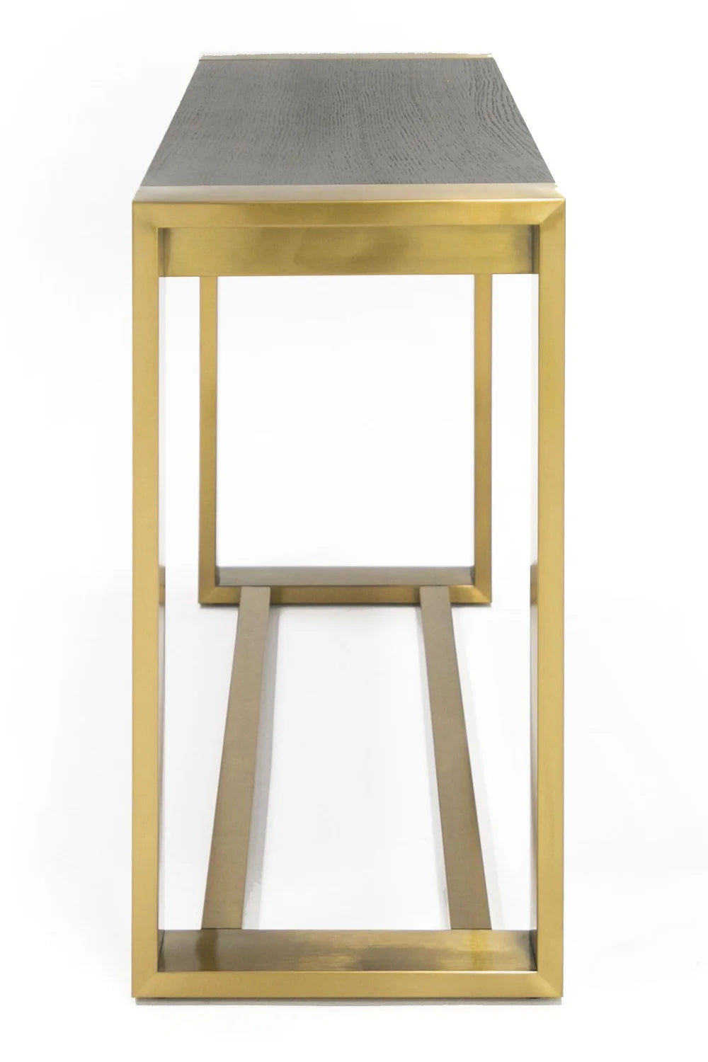 Luxury Brass Framed Console Table Modern Italian Style for Villa