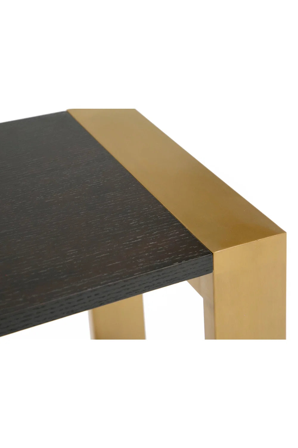 Luxury Brass Framed Console Table Modern Italian Style for Villa