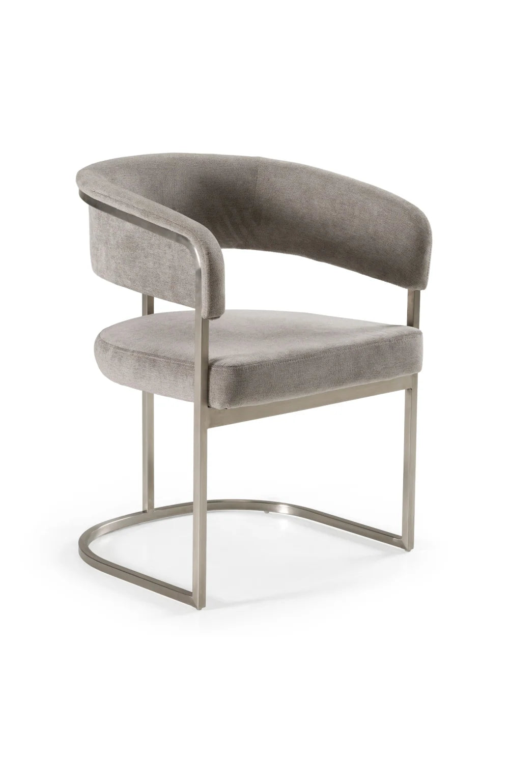 Luxury Brass Framed Modern Dining Chair European Style for Villa