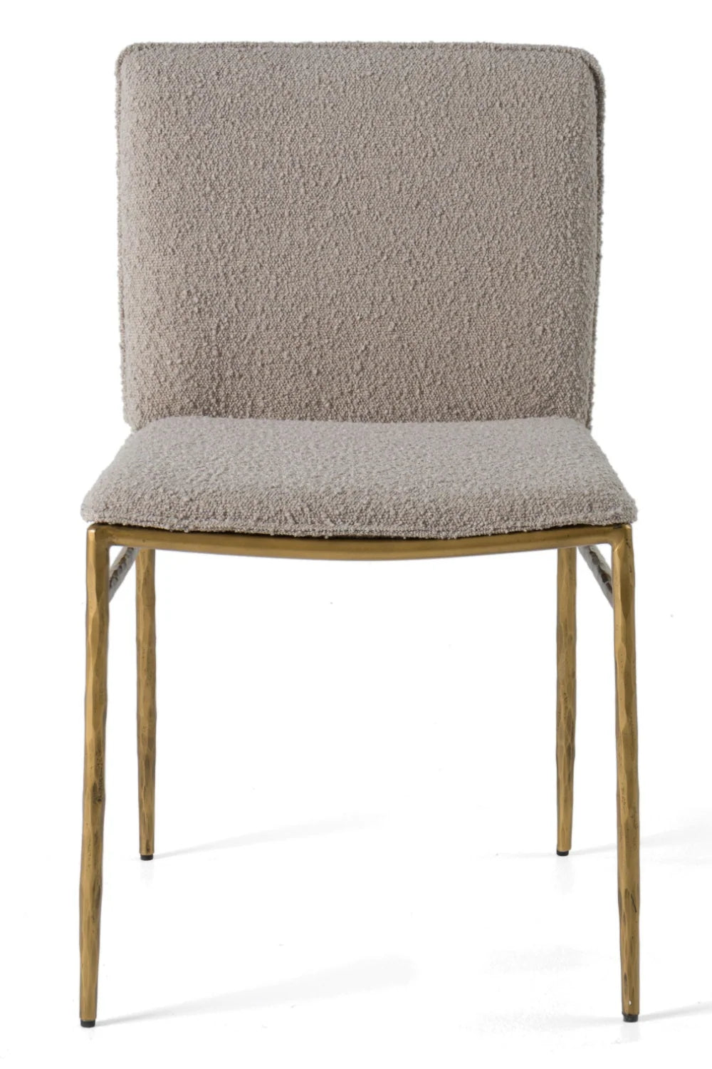 Luxury Brass Framed Modern Dining Chair European Style for Villa