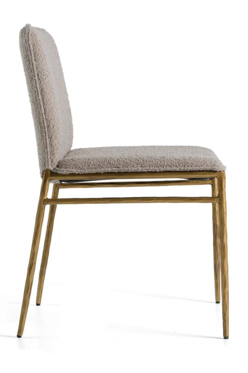 Luxury Brass Framed Modern Dining Chair European Style for Villa