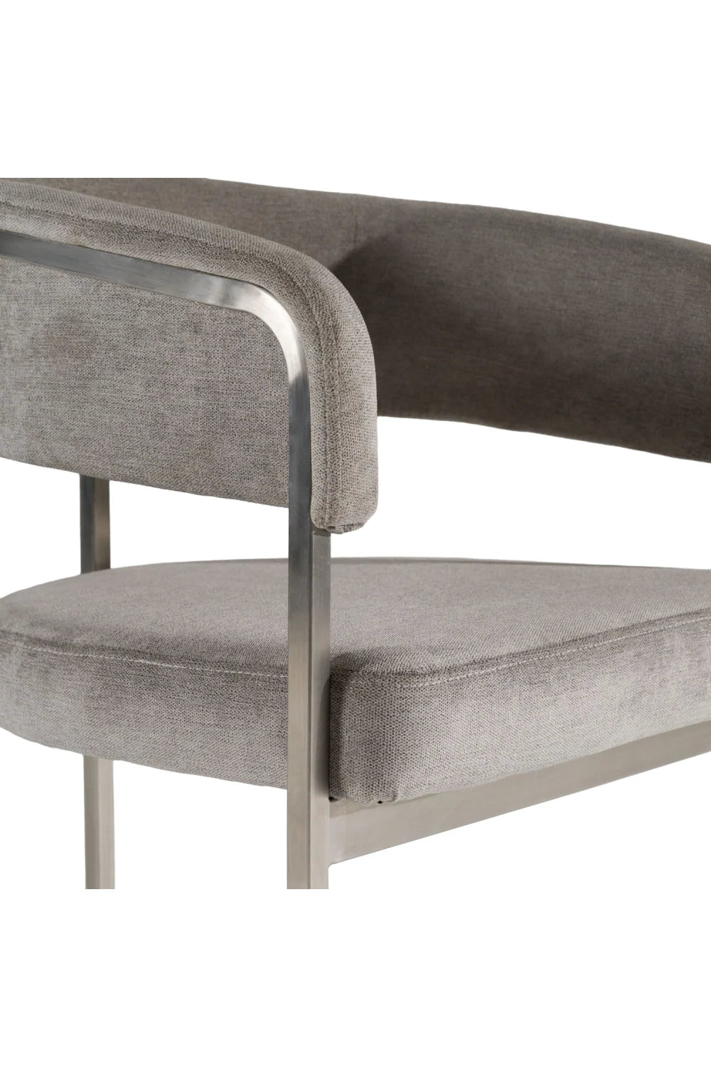 Luxury Brass Framed Modern Dining Chair European Style for Villa
