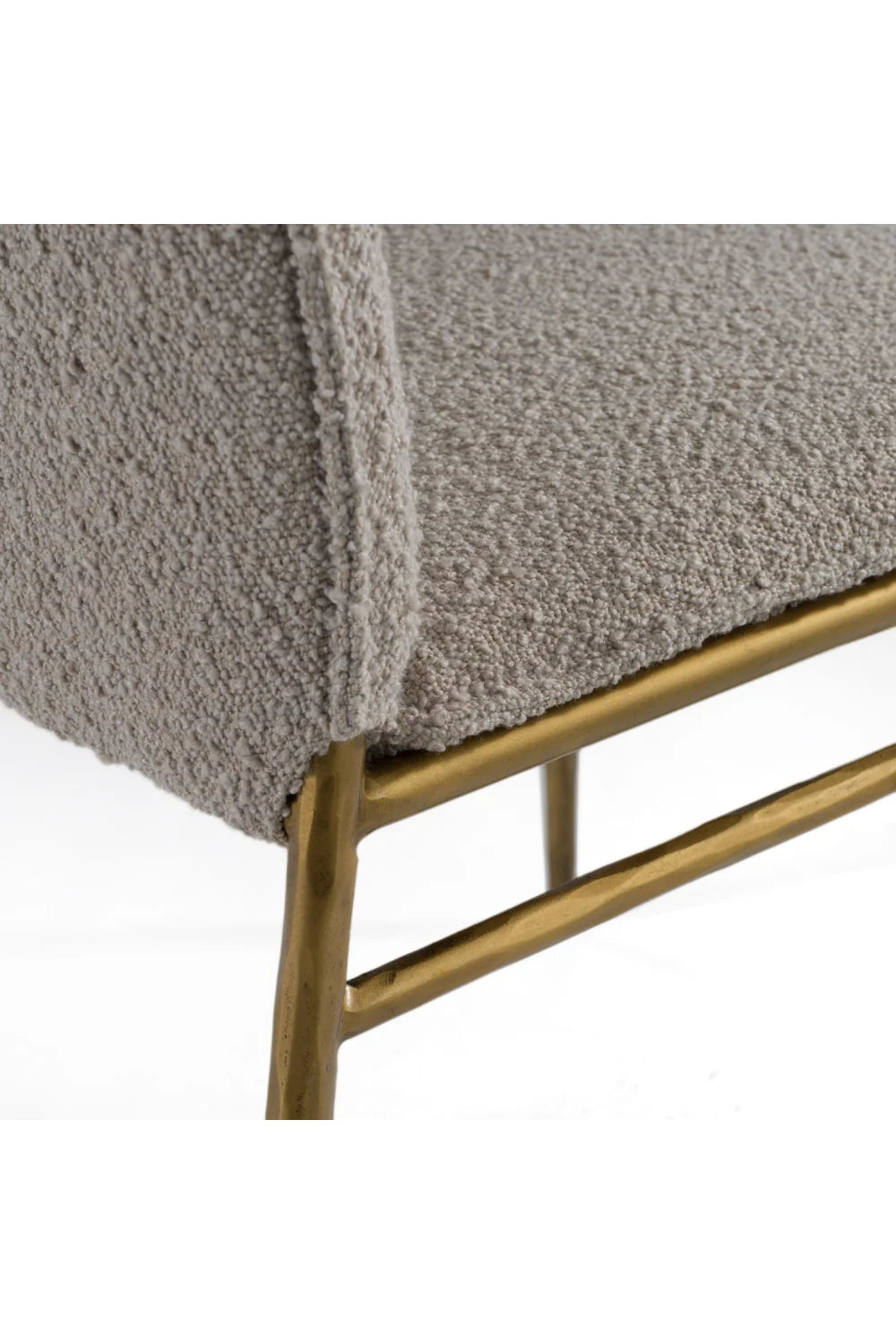 Luxury Brass Framed Modern Dining Chair European Style for Villa