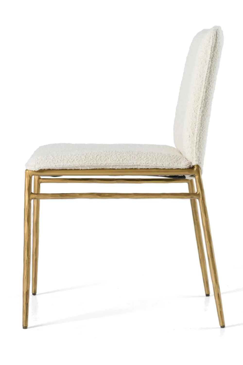 Luxury Brass Framed Modern Dining Chair European Style for Villa
