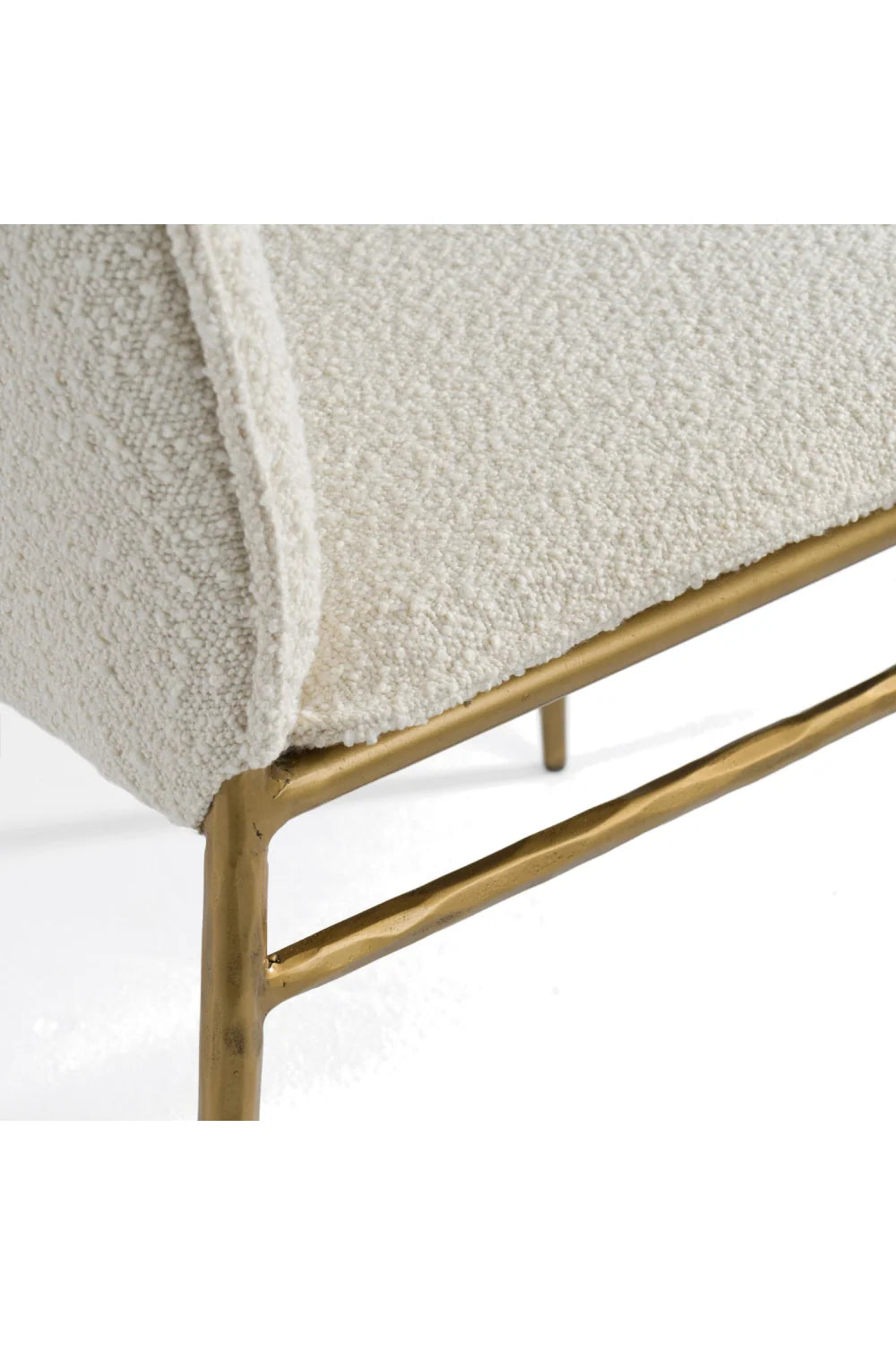 Luxury Brass Framed Modern Dining Chair European Style for Villa