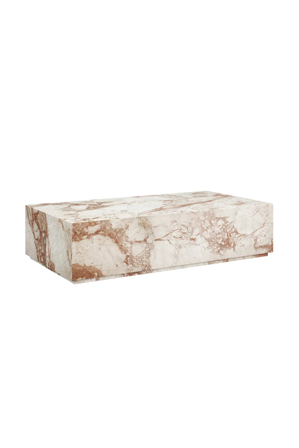 Luxury Breccia Marble Coffee Table Modern Italian Style for Villa