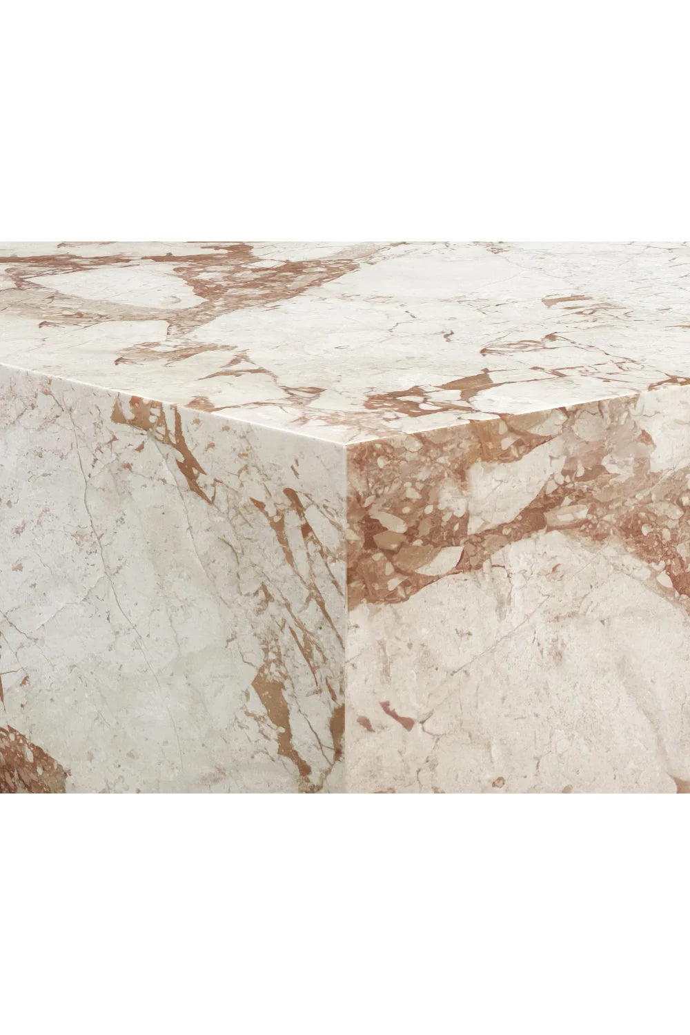Luxury Breccia Marble Coffee Table Modern Italian Style for Villa