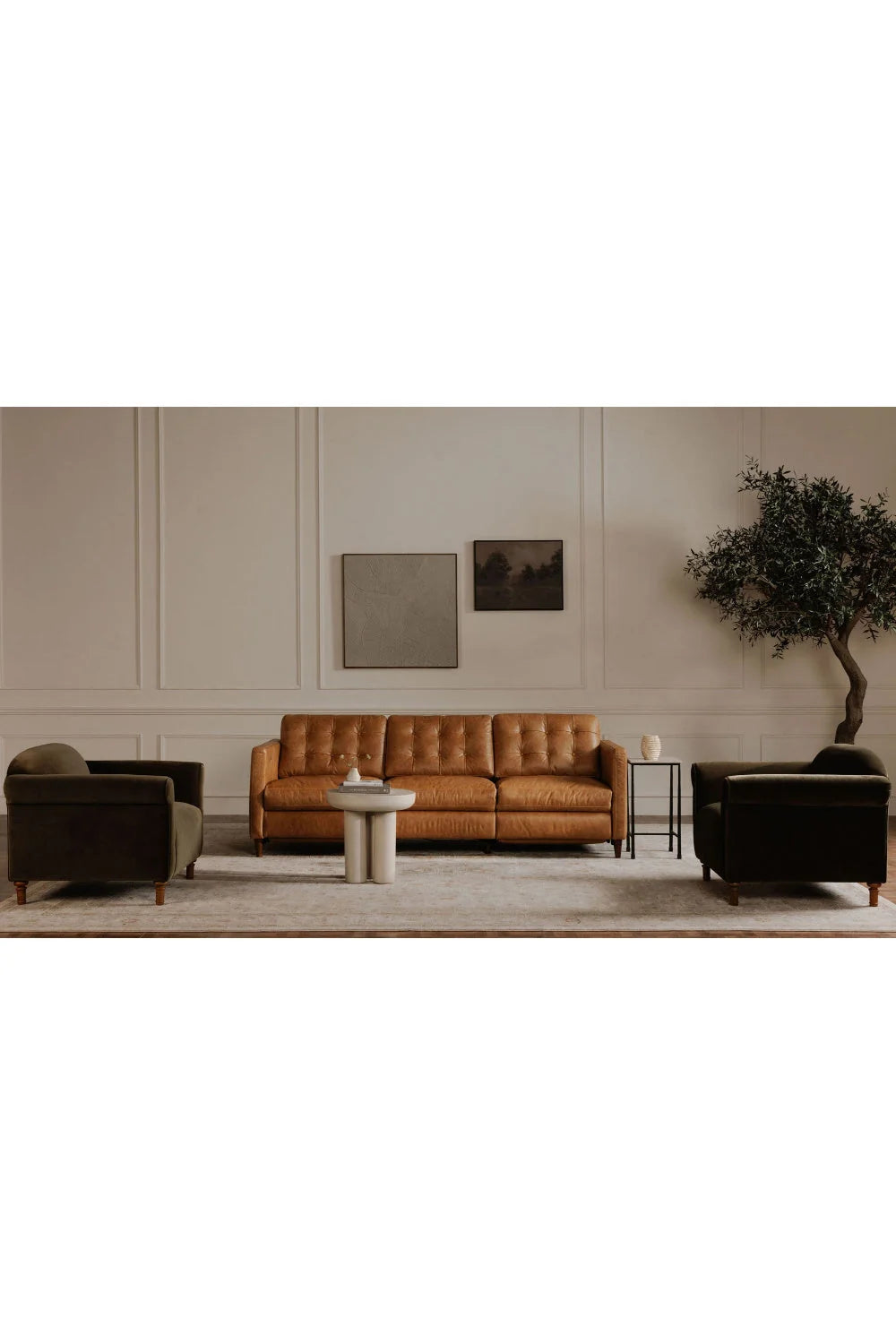 Luxury Bridgers Leather Recliner Sofa Modern Italian Style for Villa