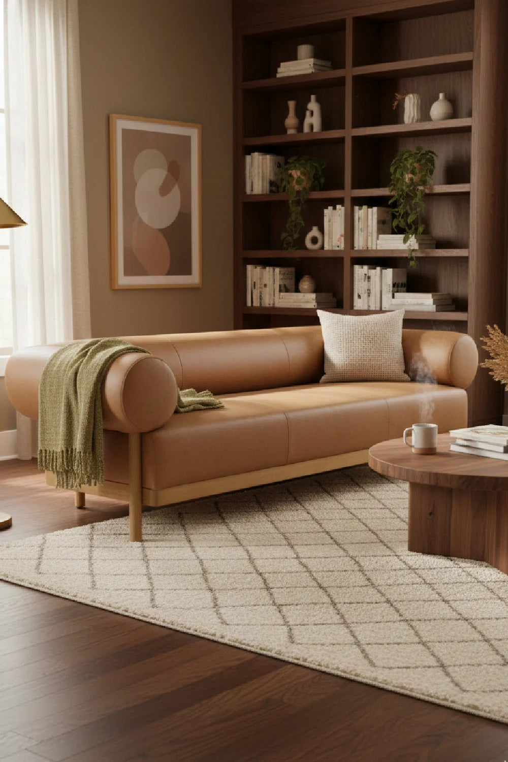 Luxury Bromley Leather Sofa Modern Italian Style for Villa