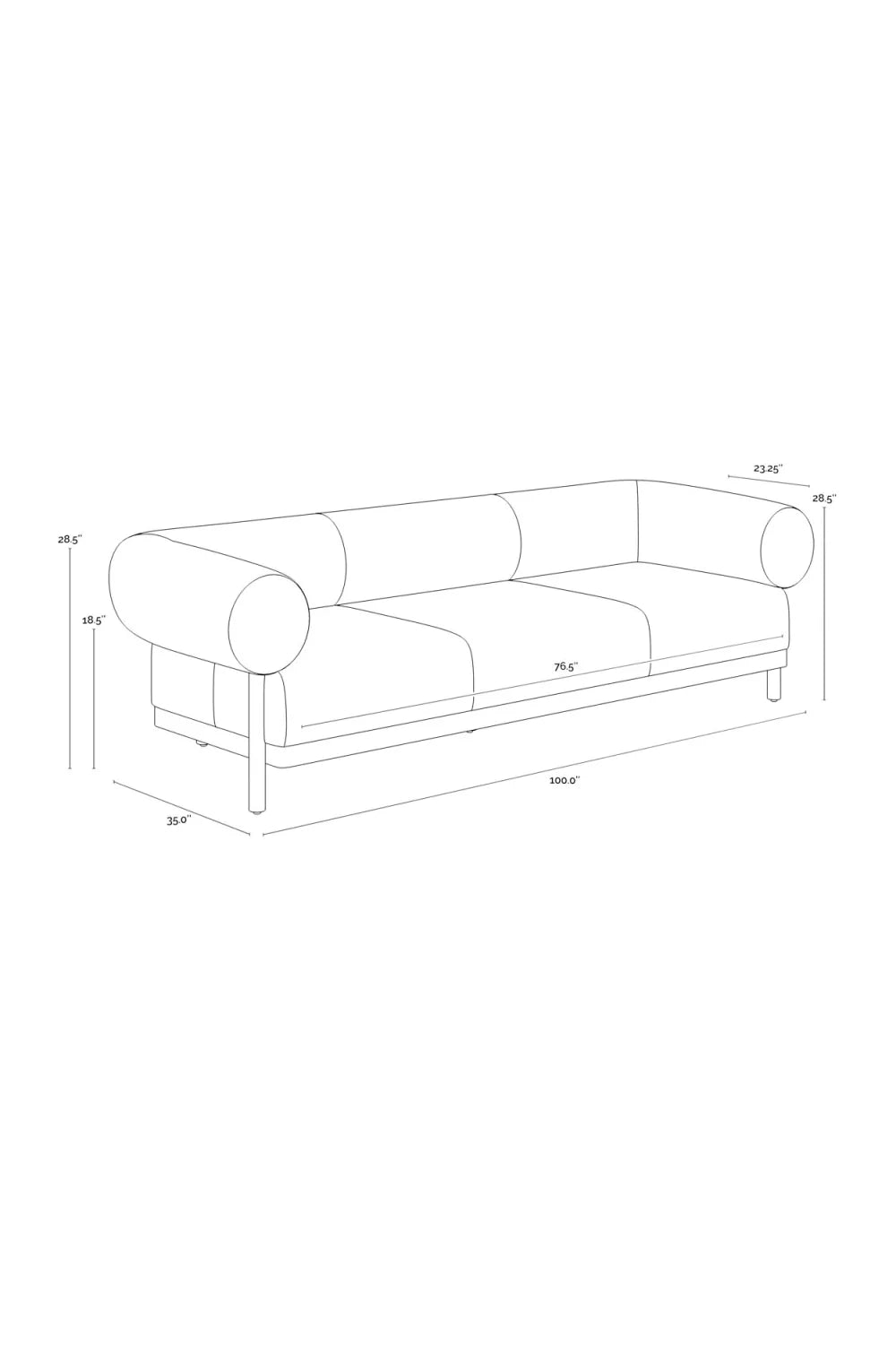 Luxury Bromley Leather Sofa Modern Italian Style for Villa