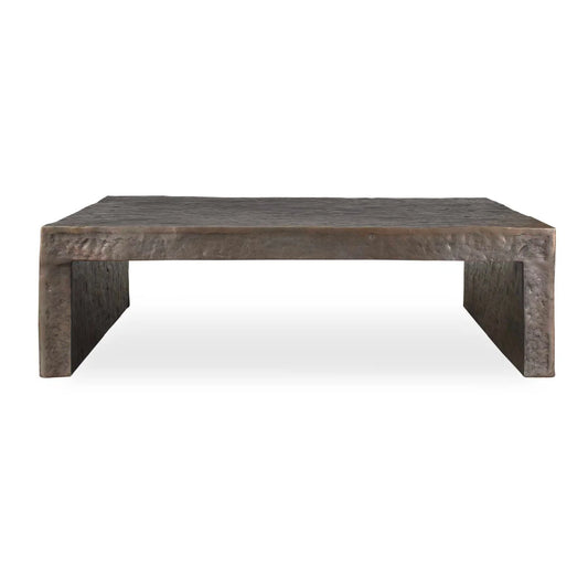 Luxury Bronze Aluminum Coffee Table Modern Italian Style for Villa