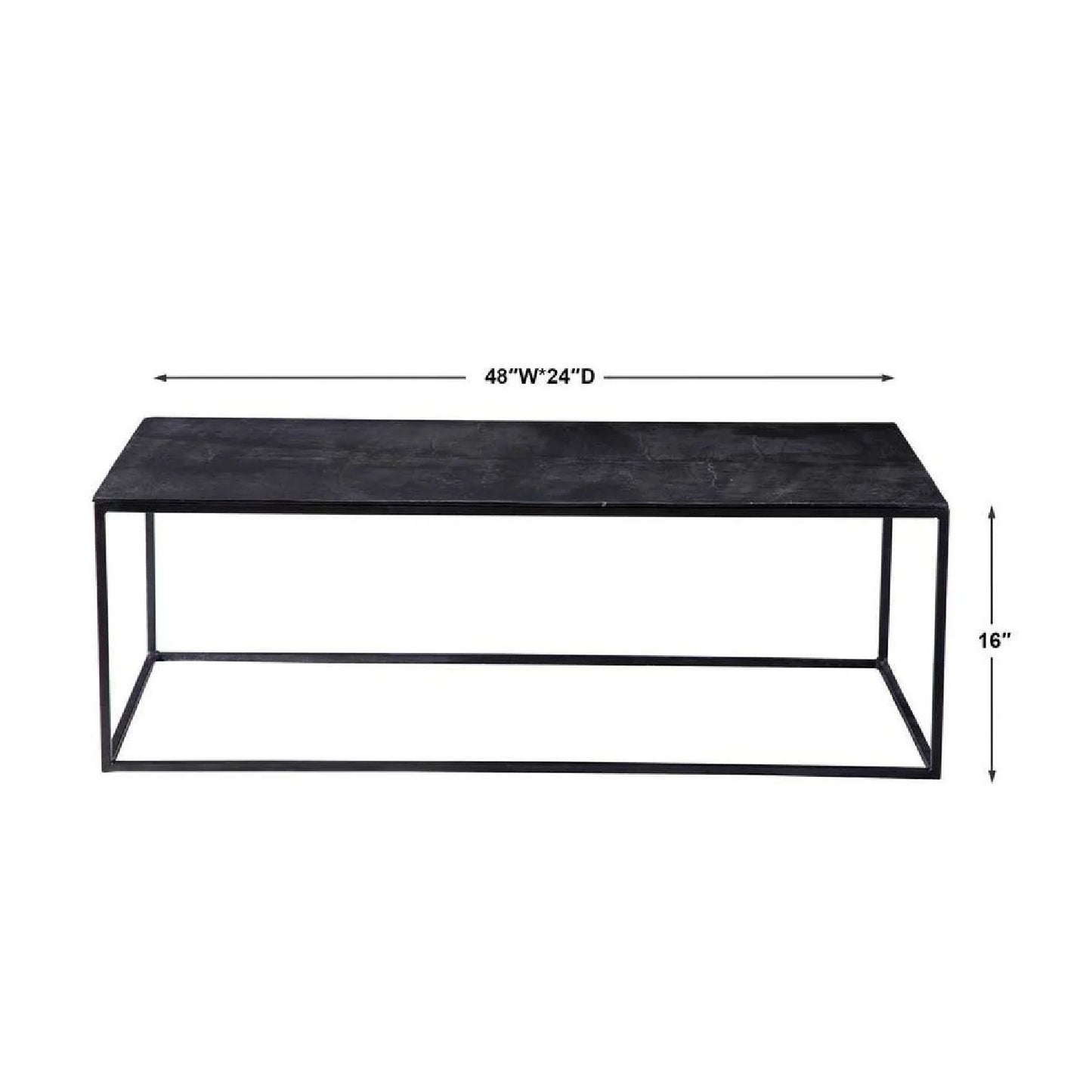 Luxury Bronze Aluminum Coffee Table Modern Italian Style for Villa