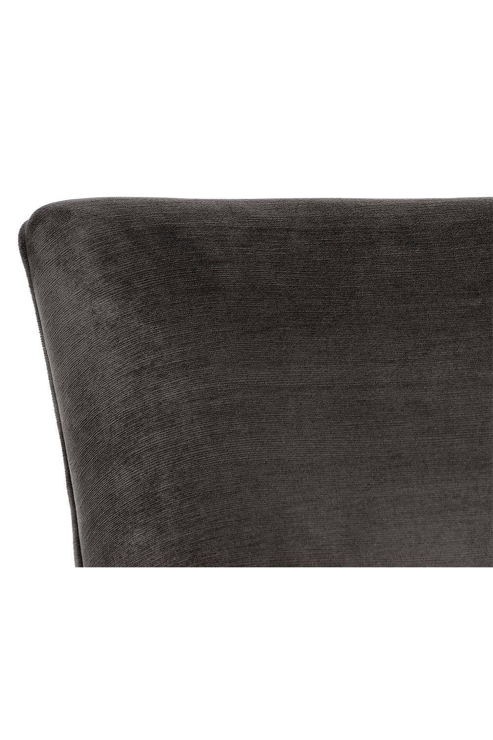 Luxury Bronze Cantilever Fabric Modern Dining Chair European Style for Villa