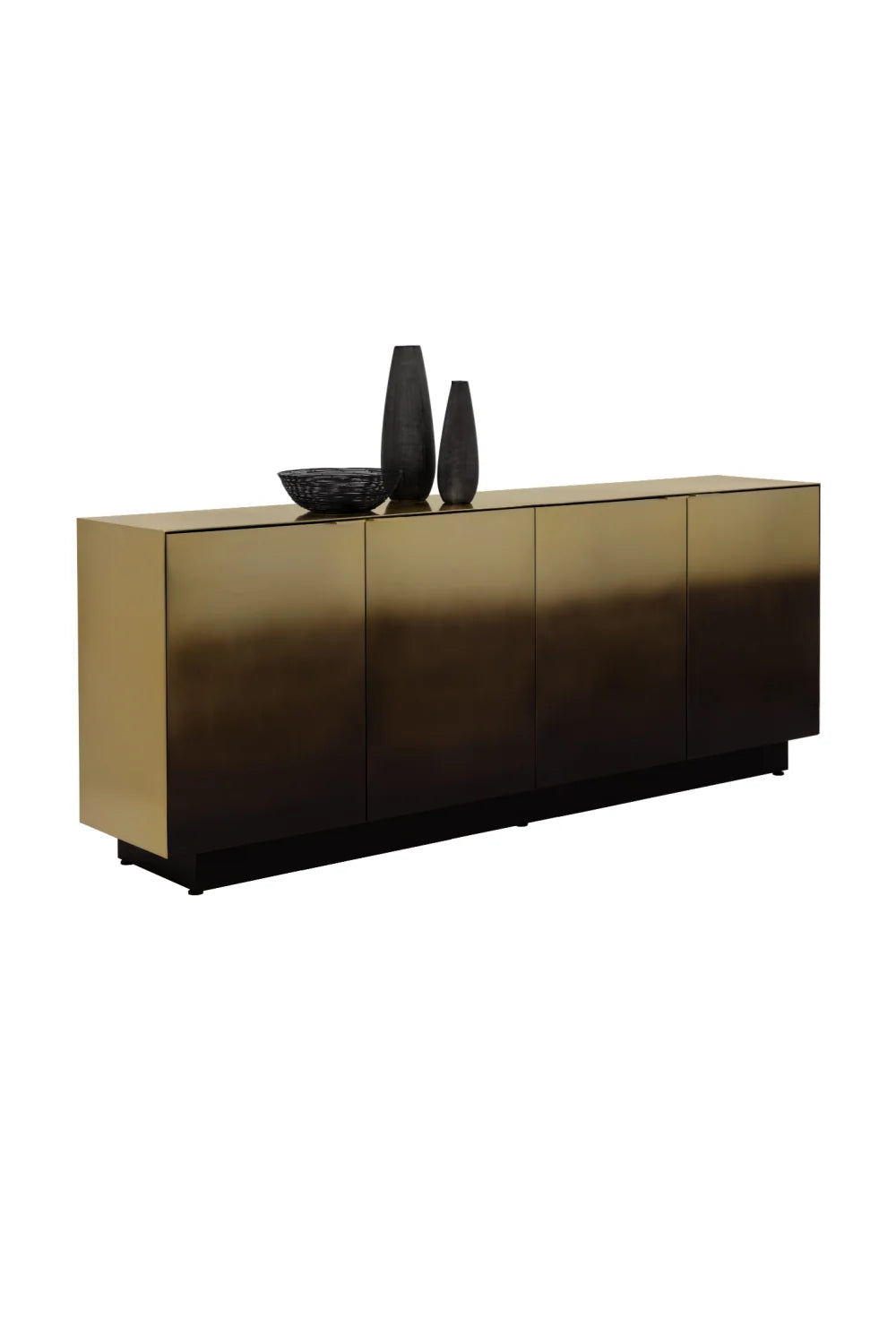 Luxury Bronze Ombre 4-Door Sideboard European Style for Villa