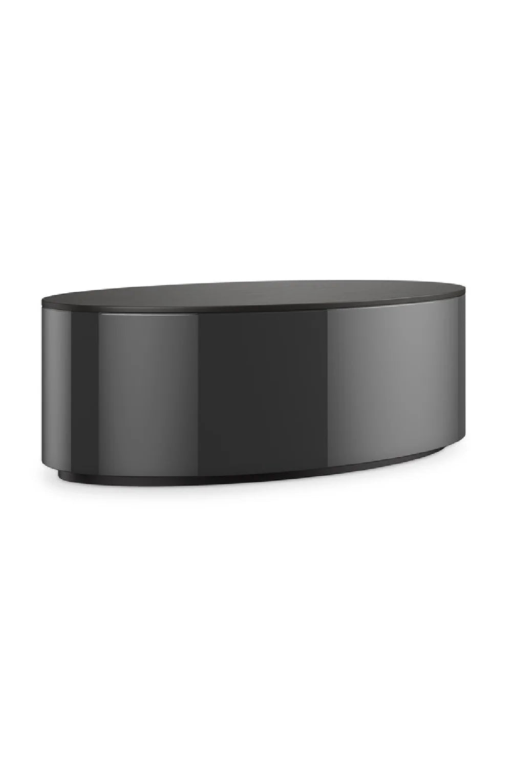 Luxury Bronze Oval Coffee Table Modern Italian Style for Villa