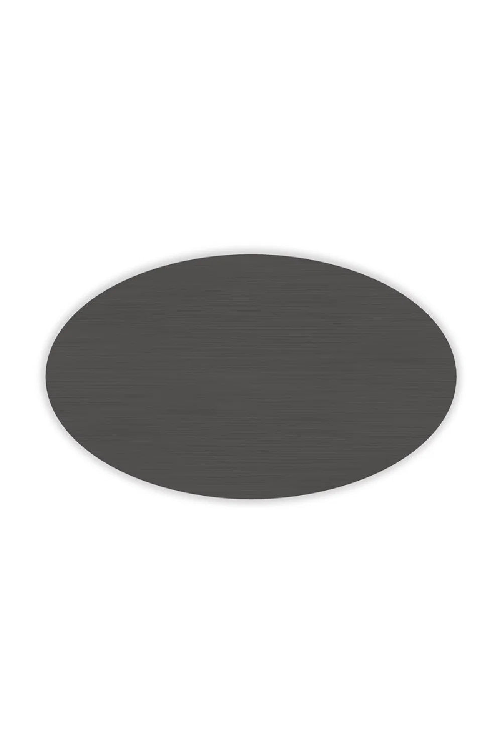 Luxury Bronze Oval Coffee Table Modern Italian Style for Villa
