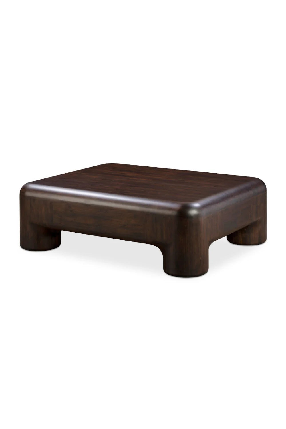 Luxury Brown Acacia Coffee Table Modern Italian Style for Villa