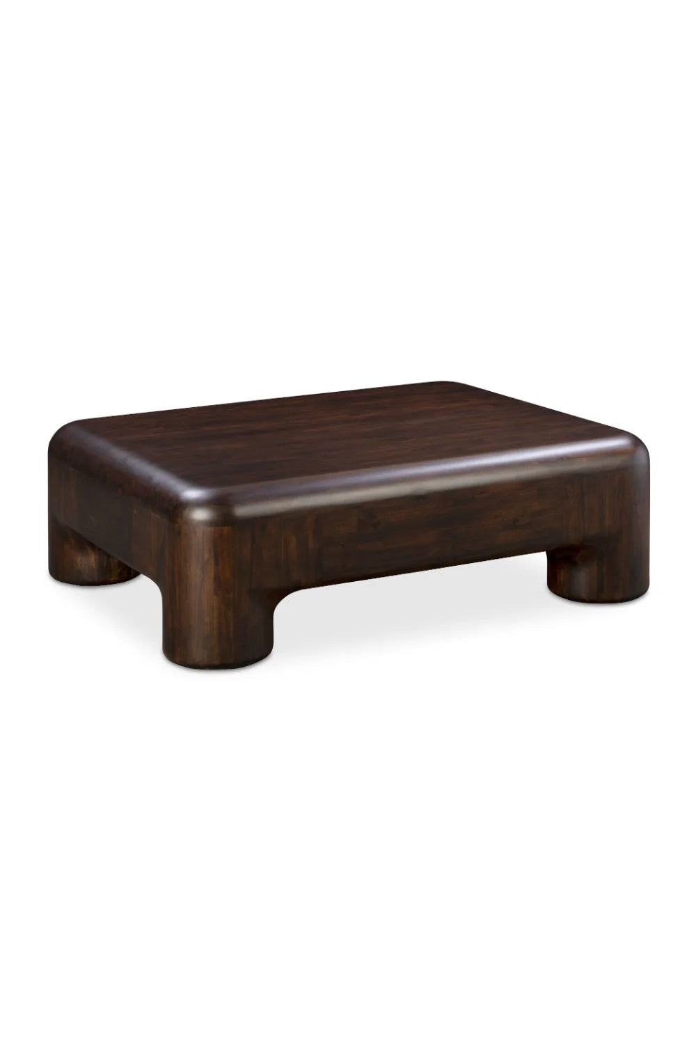 Luxury Brown Acacia Coffee Table Modern Italian Style for Villa