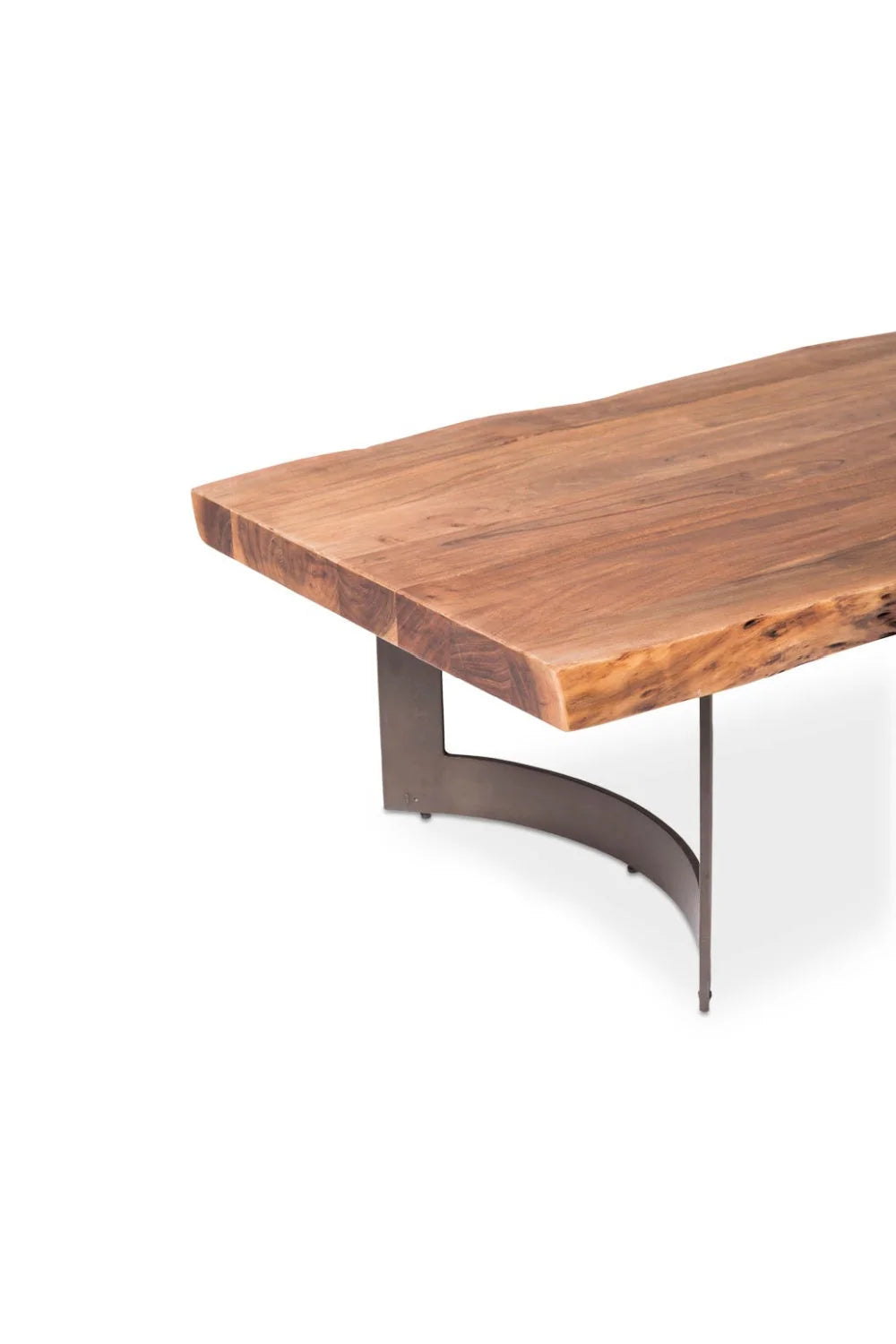 Luxury Brown Acacia Coffee Table Modern Italian Style for Villa