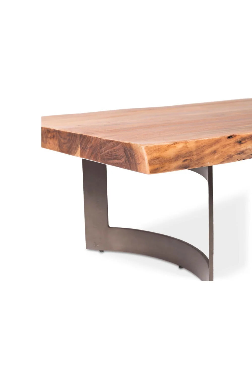 Luxury Brown Acacia Coffee Table Modern Italian Style for Villa