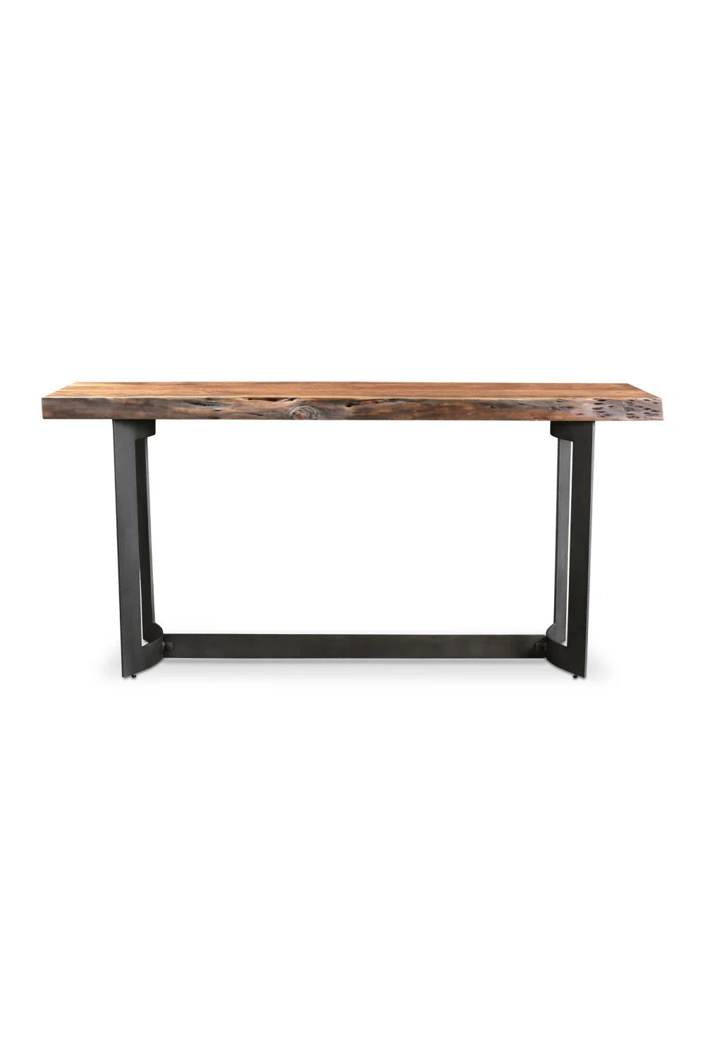 Luxury Brown Acacia Console Table Modern Italian Style for Villa