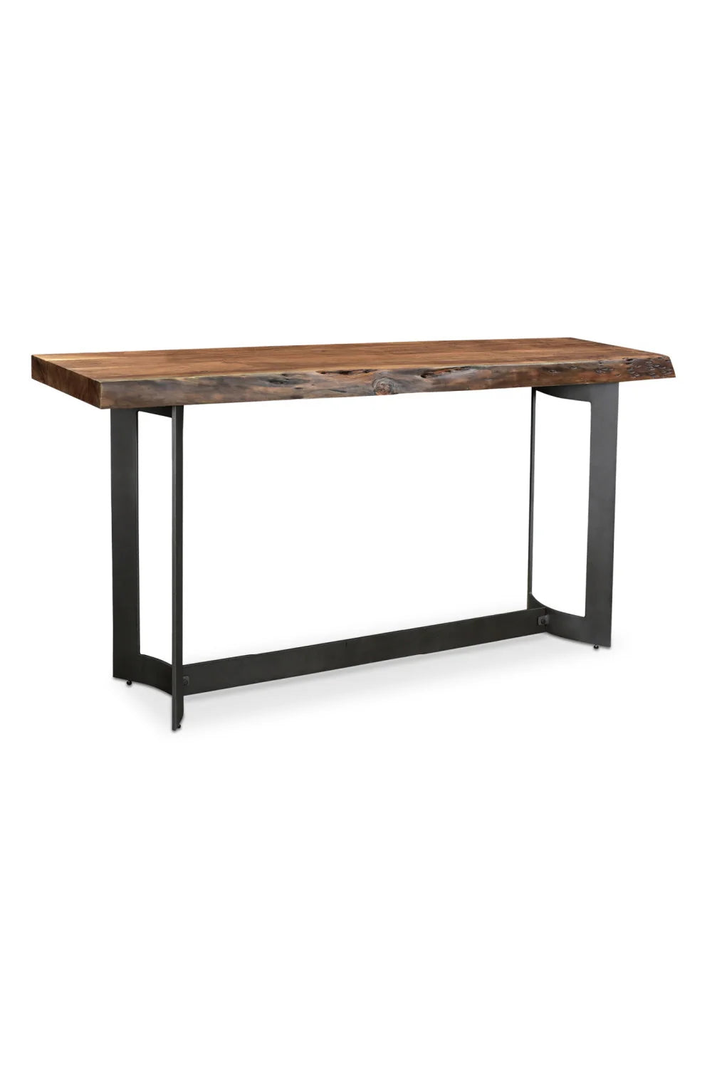 Luxury Brown Acacia Console Table Modern Italian Style for Villa