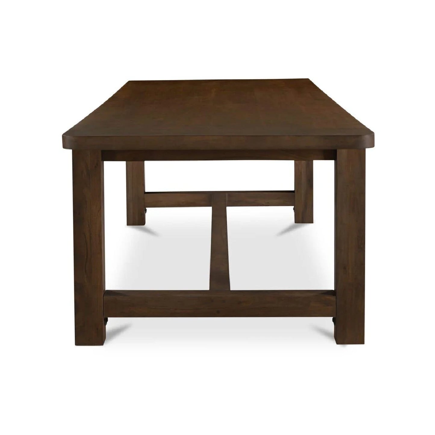 Luxury Brown Acacia Dining Table Modern Italian Style for Villa