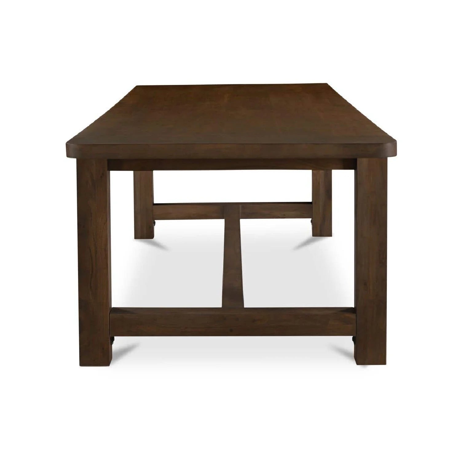 Luxury Brown Acacia Dining Table Modern Italian Style for Villa