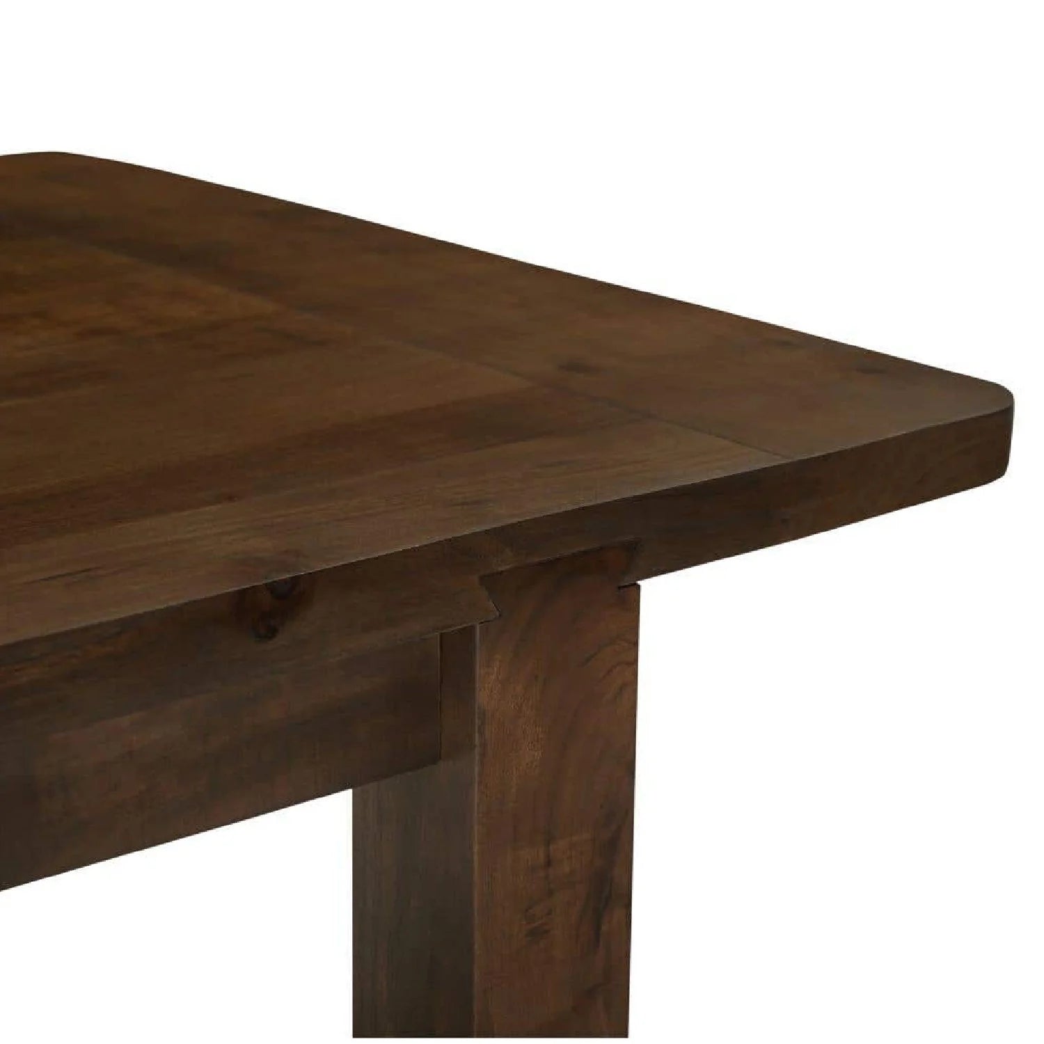 Luxury Brown Acacia Dining Table Modern Italian Style for Villa