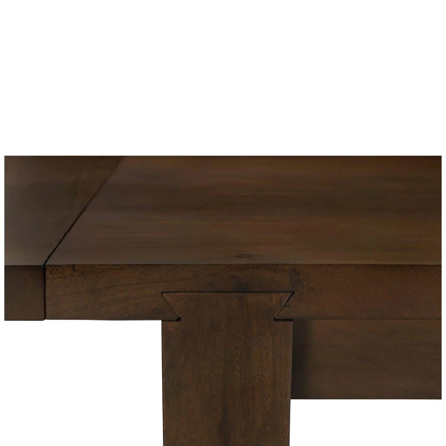 Luxury Brown Acacia Dining Table Modern Italian Style for Villa