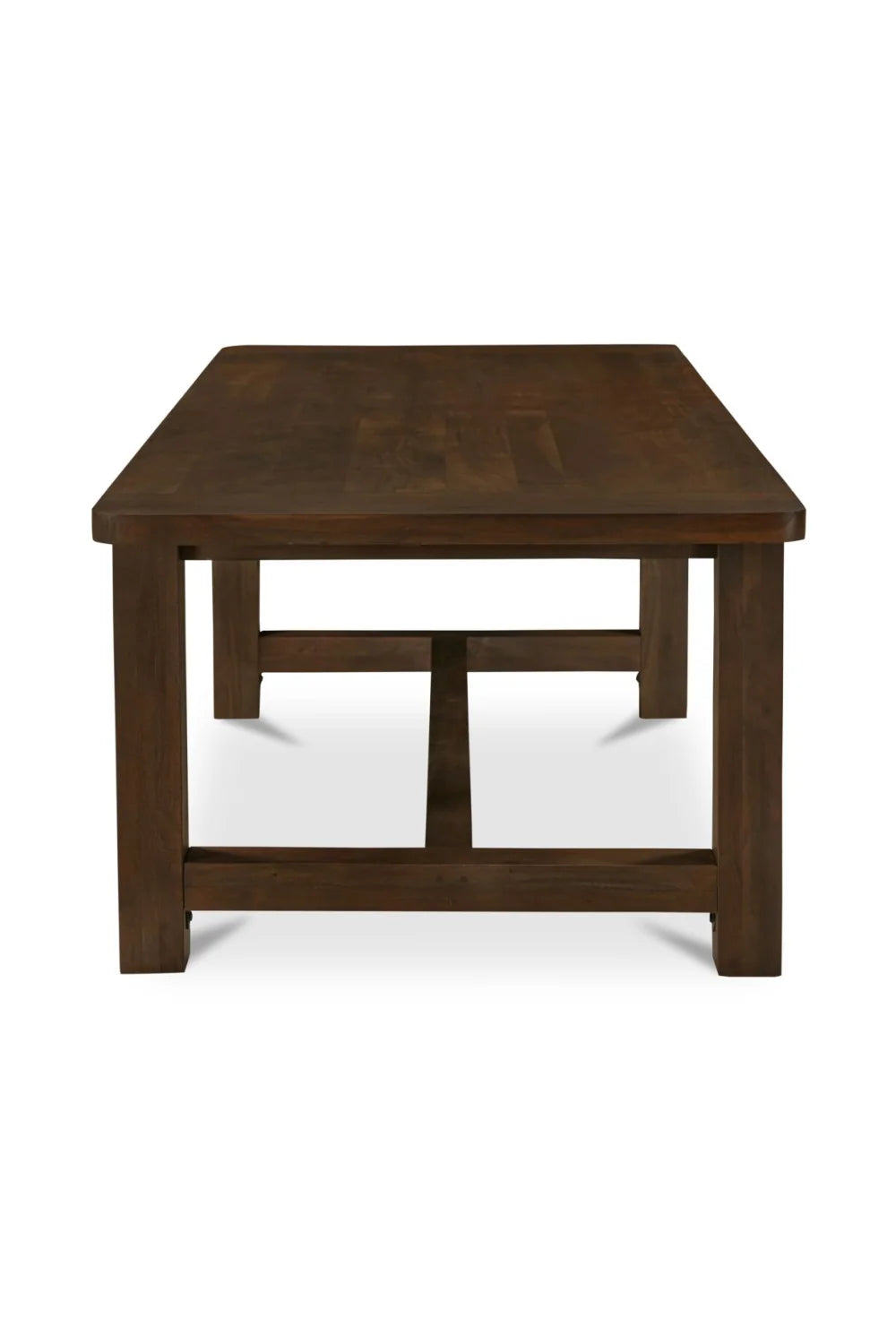 Luxury Brown Acacia Dining Table Modern Italian Style for Villa