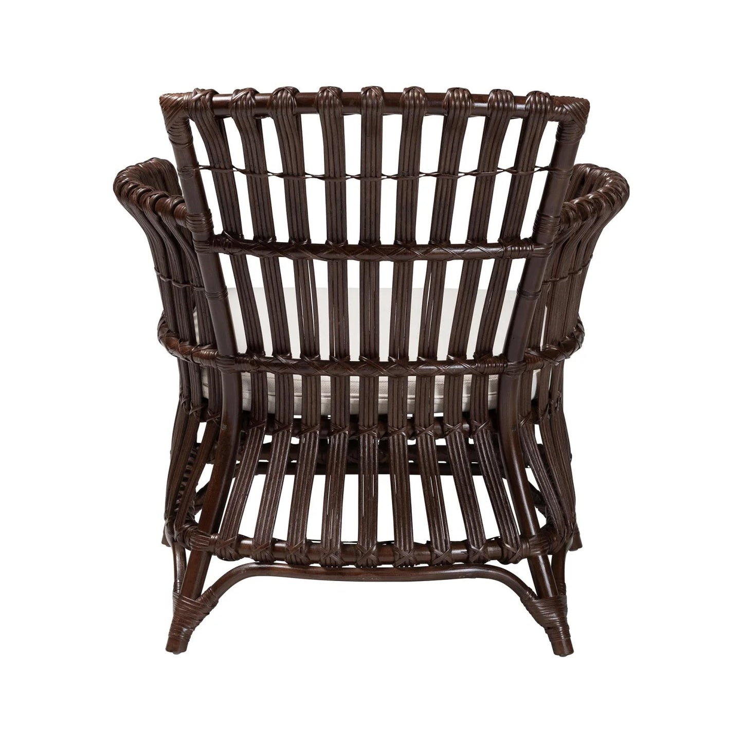 Luxury Brown Bohemian Accent Chair Modern Italian Style for Villa