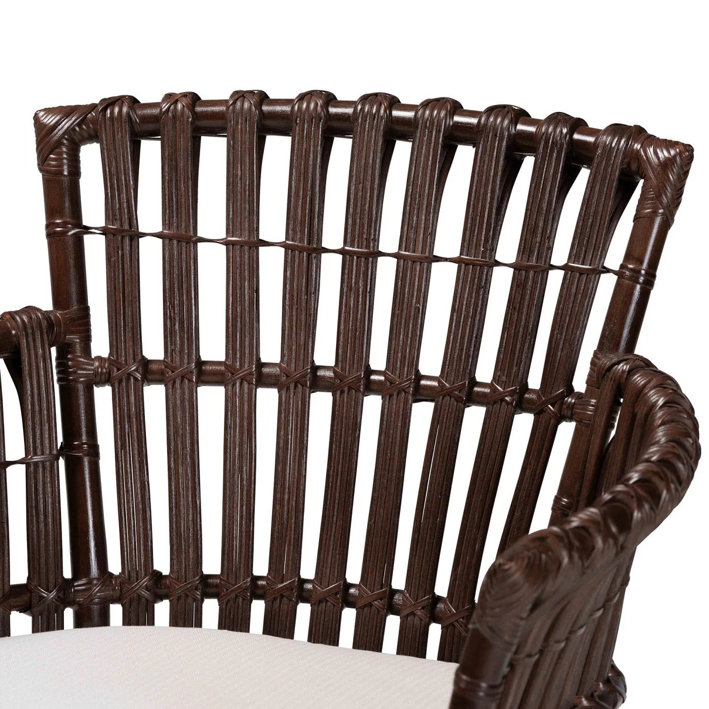 Luxury Brown Bohemian Accent Chair Modern Italian Style for Villa
