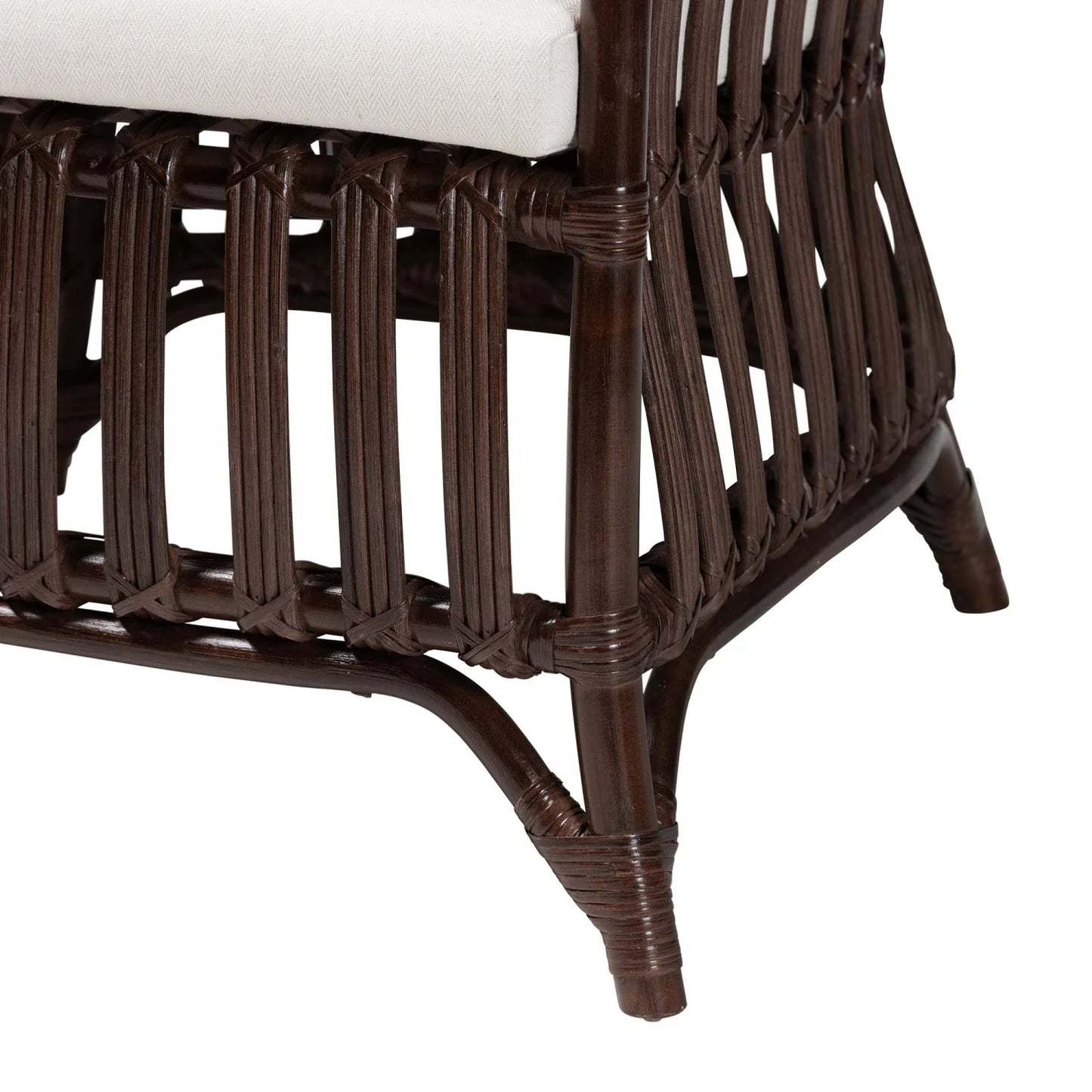 Luxury Brown Bohemian Accent Chair Modern Italian Style for Villa